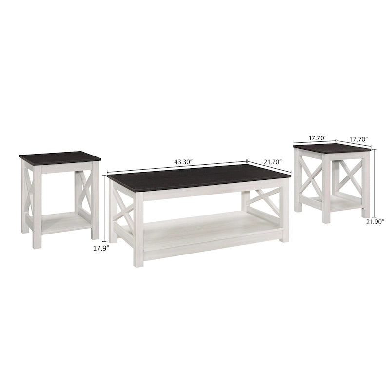 Wayne 3 pieces Coffee Table Set