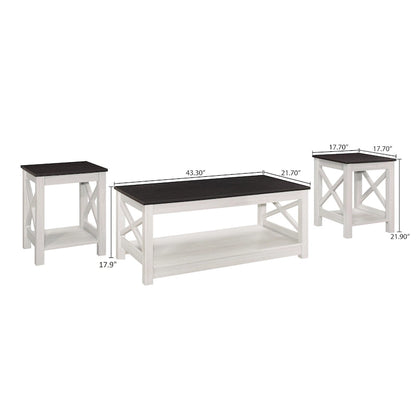 Wayne 3 pieces Coffee Table Set