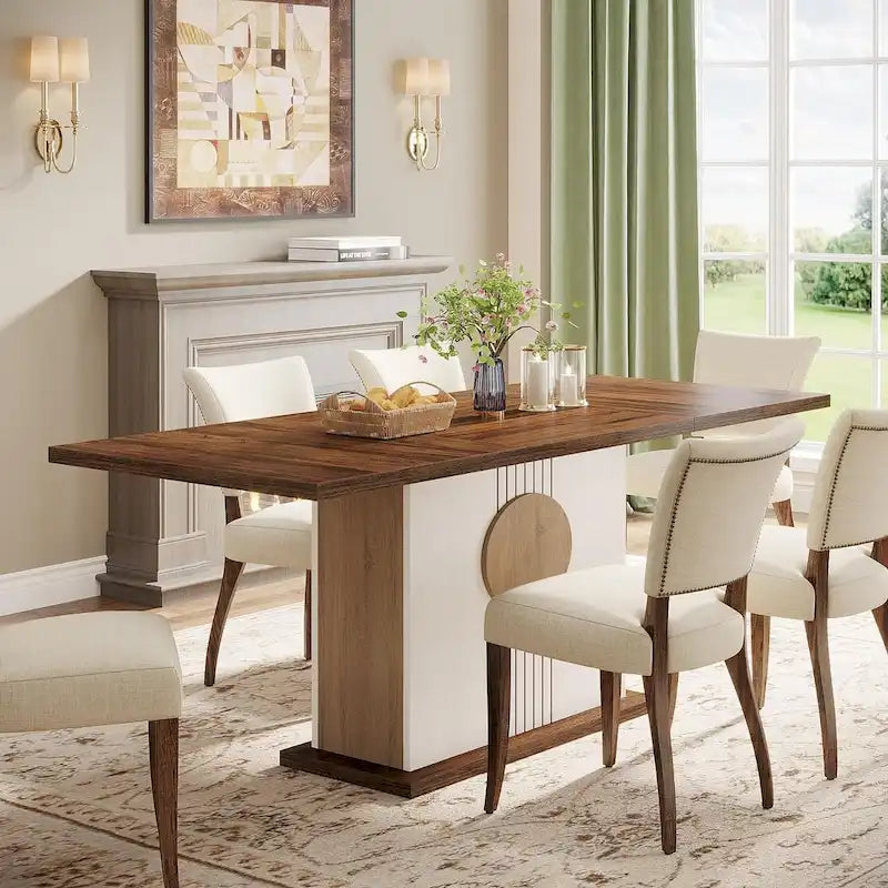 Farmhouse Wood Dining Table