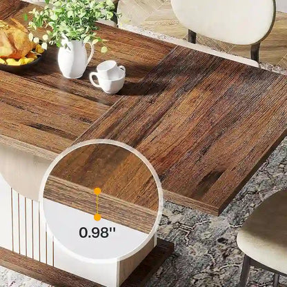 Farmhouse Wood Dining Table