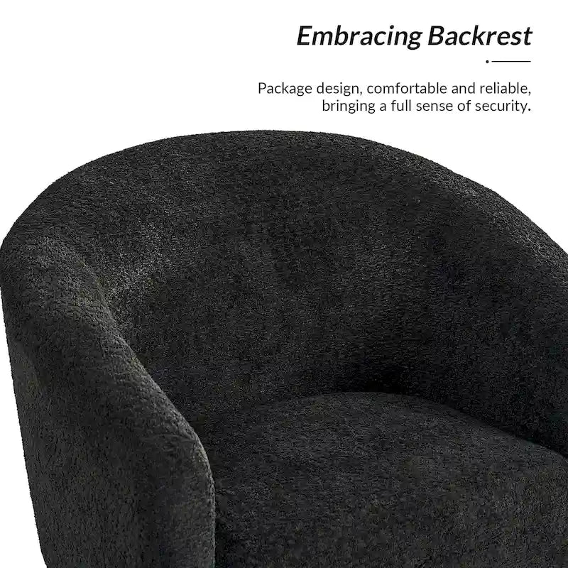 Hal Modern Boucle Armchair with Metal Legs by HULALA HOME