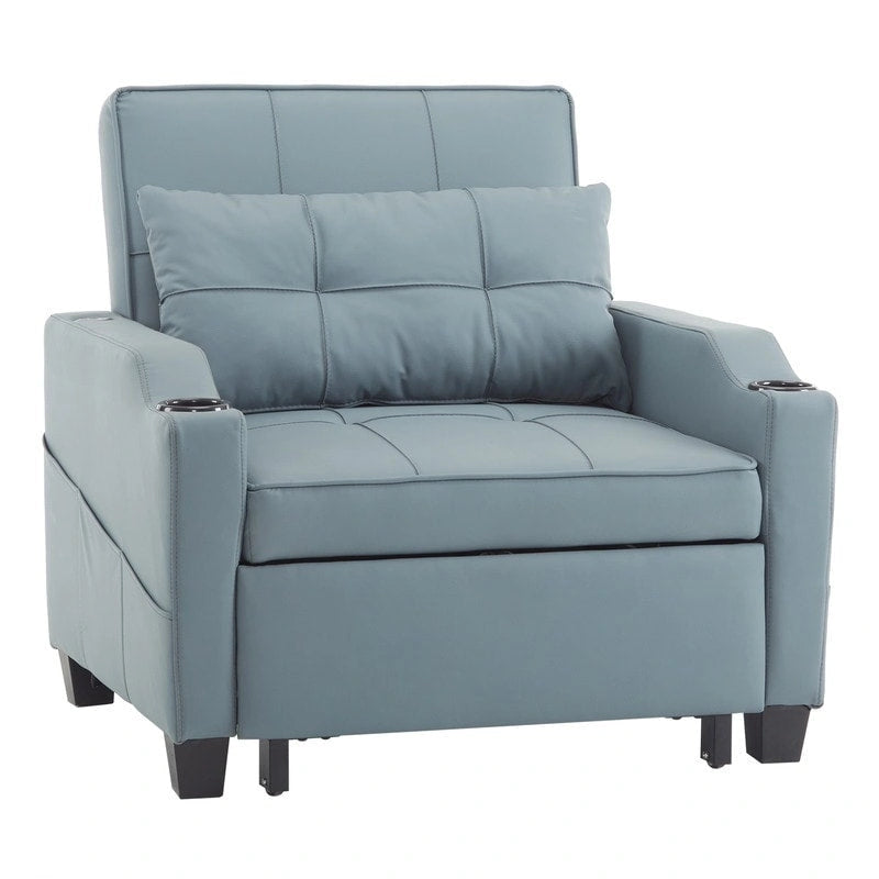 Chair Bed, Sleeper Sofa Chair Bed 3 in 1, Adjustable Recliner,Armchair, Sofa, Bed, Linen