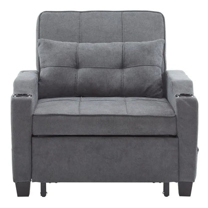 Chair Bed, Sleeper Sofa Chair Bed 3 in 1, Adjustable Recliner,Armchair, Sofa, Bed, Linen