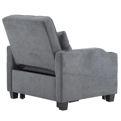 Chair Bed, Sleeper Sofa Chair Bed 3 in 1, Adjustable Recliner,Armchair, Sofa, Bed, Linen