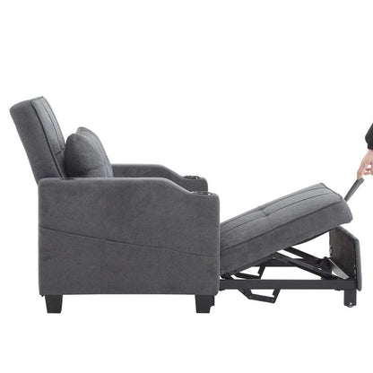 Chair Bed, Sleeper Sofa Chair Bed 3 in 1, Adjustable Recliner,Armchair, Sofa, Bed, Linen