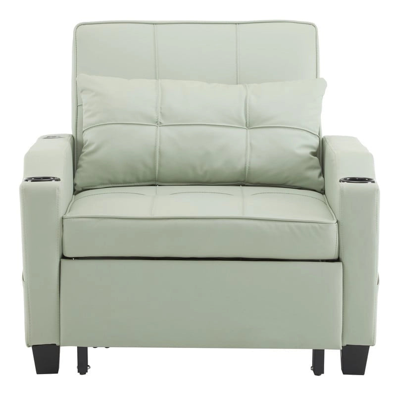 Chair Bed, Sleeper Sofa Chair Bed 3 in 1, Adjustable Recliner,Armchair, Sofa, Bed, Linen