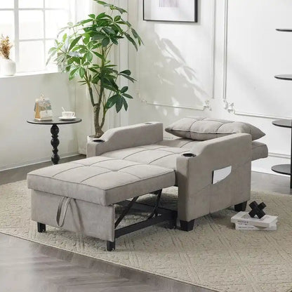 Chair Bed, Sleeper Sofa Chair Bed 3 in 1, Adjustable Recliner,Armchair, Sofa, Bed, Linen