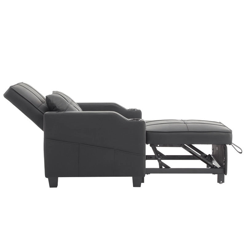 Chair Bed, Sleeper Sofa Chair Bed 3 in 1, Adjustable Recliner,Armchair, Sofa, Bed, Linen