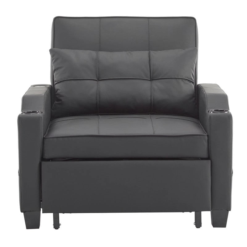 Chair Bed, Sleeper Sofa Chair Bed 3 in 1, Adjustable Recliner,Armchair, Sofa, Bed, Linen