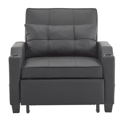 Chair Bed, Sleeper Sofa Chair Bed 3 in 1, Adjustable Recliner,Armchair, Sofa, Bed, Linen