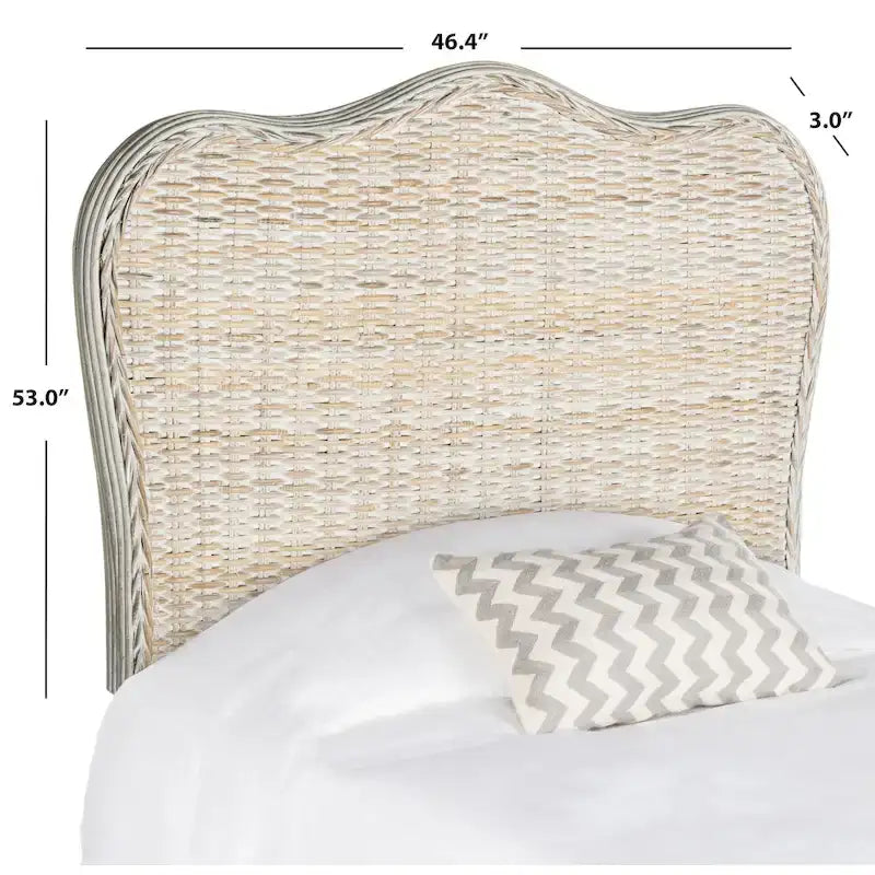 SAFAVIEH Tefta Grey Full Size Headboard