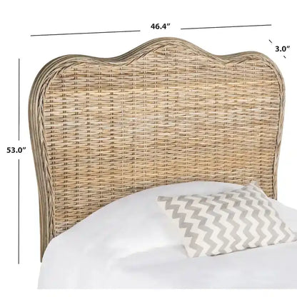 SAFAVIEH Tefta Grey Full Size Headboard