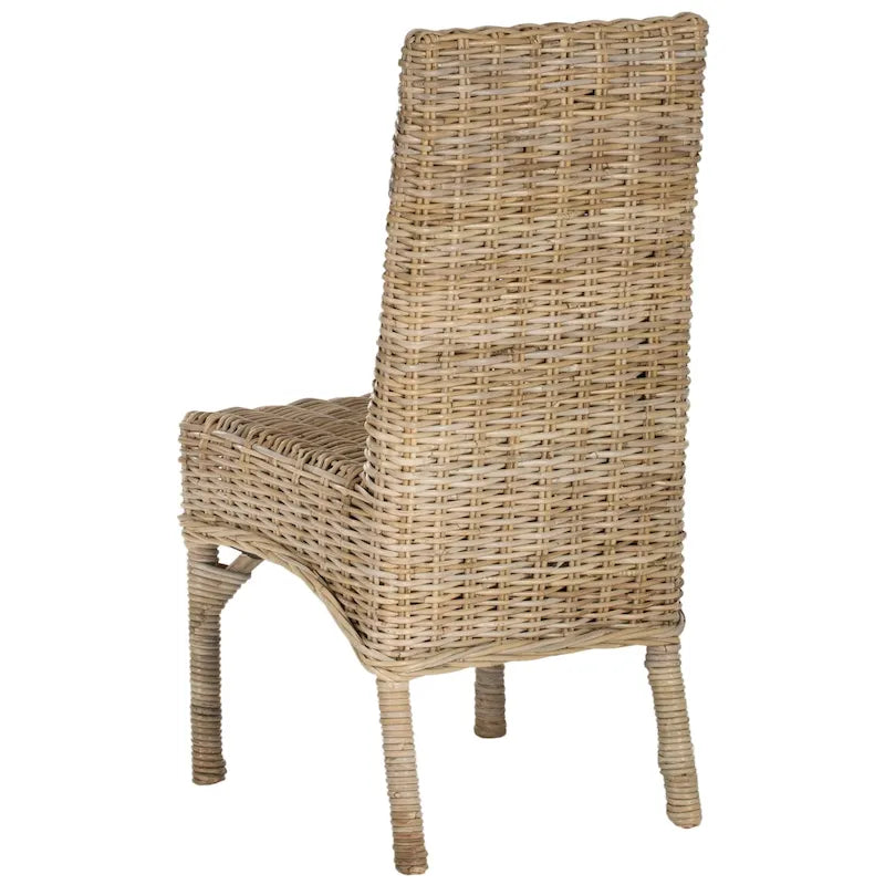SAFAVIEH Karyl Unfinished Natural Wicker Dining Chair (Set of 2) - 18.5 x 18.5 x 38.1 - 19Wx19Dx38H