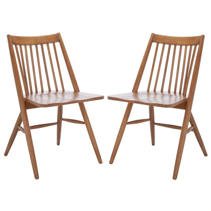 SAFAVIEH Orelia 19 Inch Black Spindle Dining Chair (Set of 2) - 21Wx22Dx34H