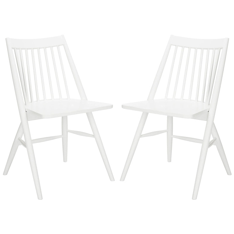 SAFAVIEH Orelia 19 Inch Black Spindle Dining Chair (Set of 2) - 21Wx22Dx34H