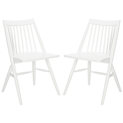 SAFAVIEH Orelia 19 Inch Black Spindle Dining Chair (Set of 2) - 21Wx22Dx34H