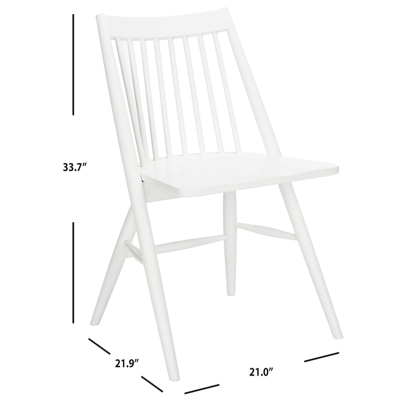 SAFAVIEH Orelia 19 Inch Black Spindle Dining Chair (Set of 2) - 21Wx22Dx34H