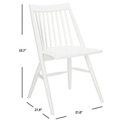 SAFAVIEH Orelia 19 Inch Black Spindle Dining Chair (Set of 2) - 21Wx22Dx34H