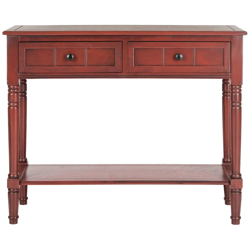SAFAVIEH Camilla Grey 2-Drawer Console Table - 35.8 x 13.8 x 29.5 - 36Wx14Dx30H