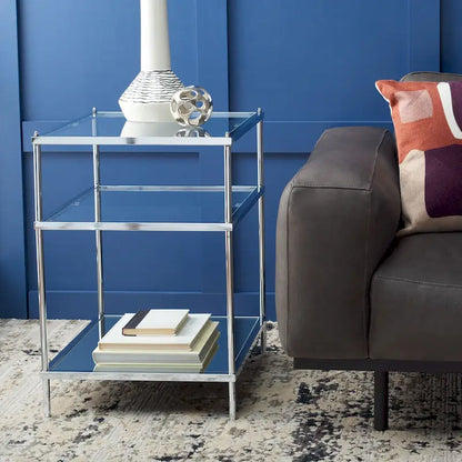 SAFAVIEH Vida 3-Tier Accent Table - 22 W x 18 D x 27 H - 22Wx18Dx27H