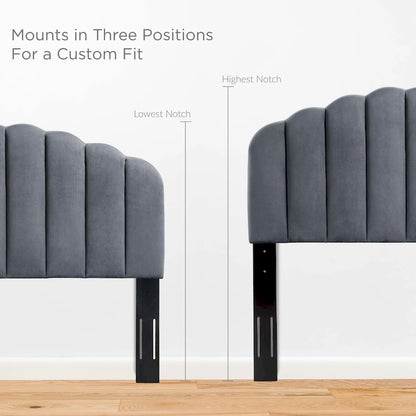 Veronique Twin Performance Velvet Headboard