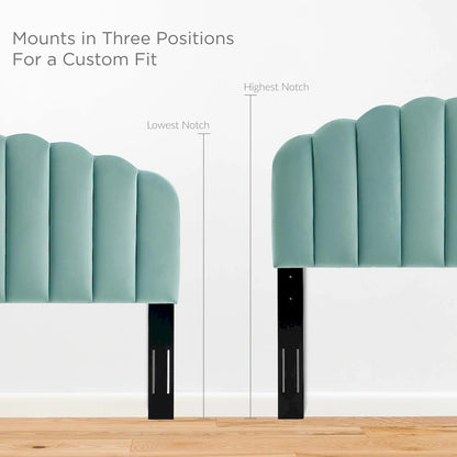 Veronique Twin Performance Velvet Headboard