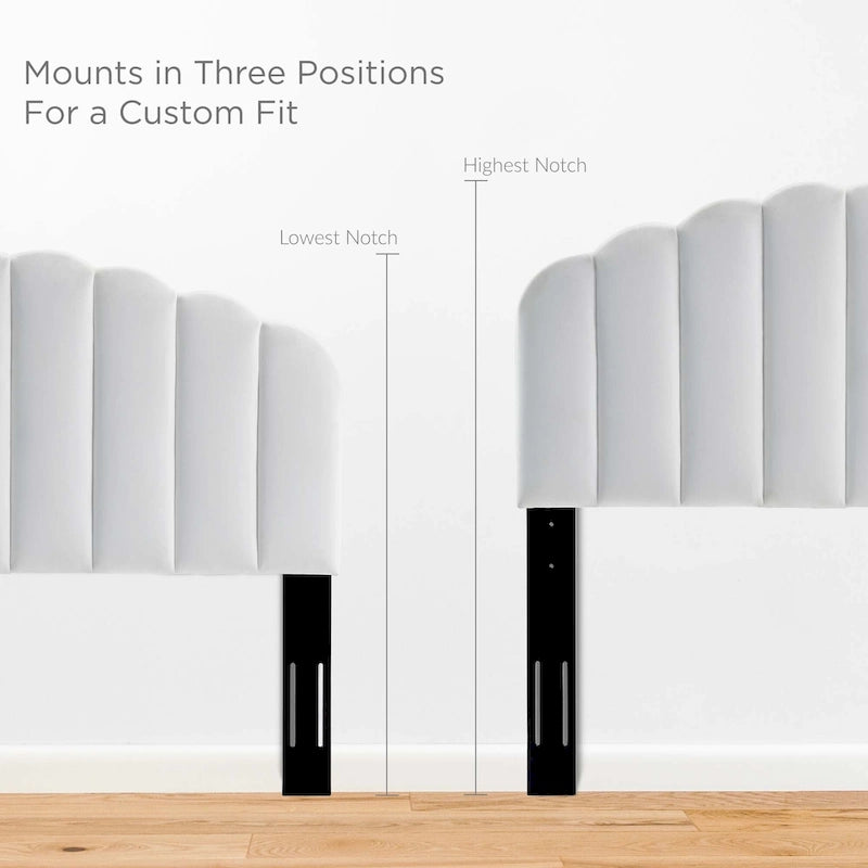 Veronique Twin Performance Velvet Headboard