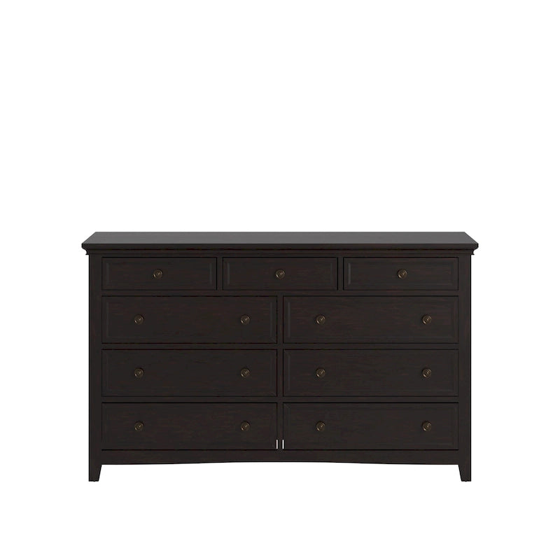 Ediline 9-Drawer Wood Modular Storage Dresser and Mirror by iNSPIRE Q Classic