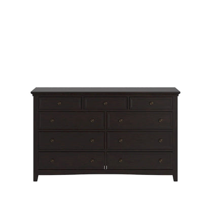 Ediline 9-Drawer Wood Modular Storage Dresser and Mirror by iNSPIRE Q Classic