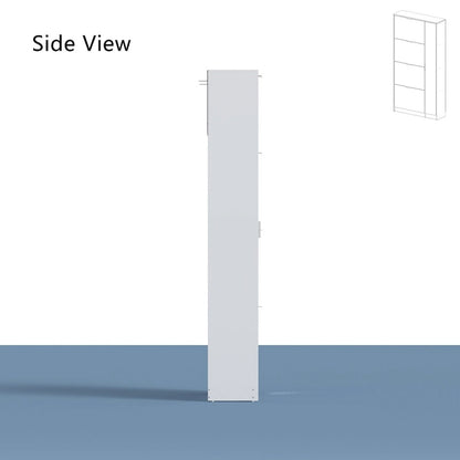 Shoe Organizer w/Mirror Elegant Space Enhancer Entryways Shoe Cabinet