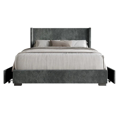 Rochester Full Upholstered Storage Platform Bed