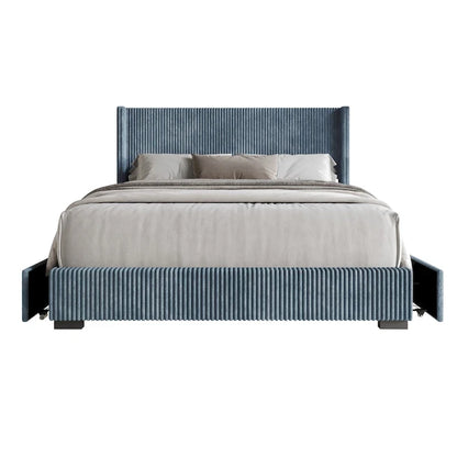 Rochester Full Upholstered Storage Platform Bed