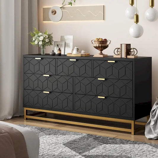 Dresser for Bedroom, 53.5 Large Drawer Dresser Organizer