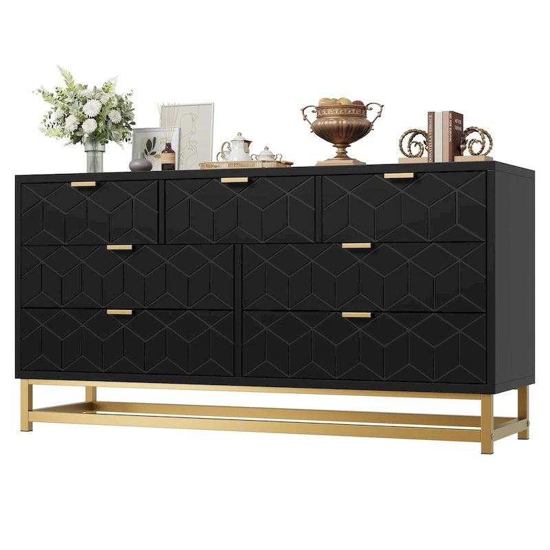Dresser for Bedroom, 53.5 Large Drawer Dresser Organizer