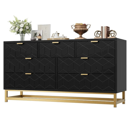 Dresser for Bedroom, 53.5 Large Drawer Dresser Organizer