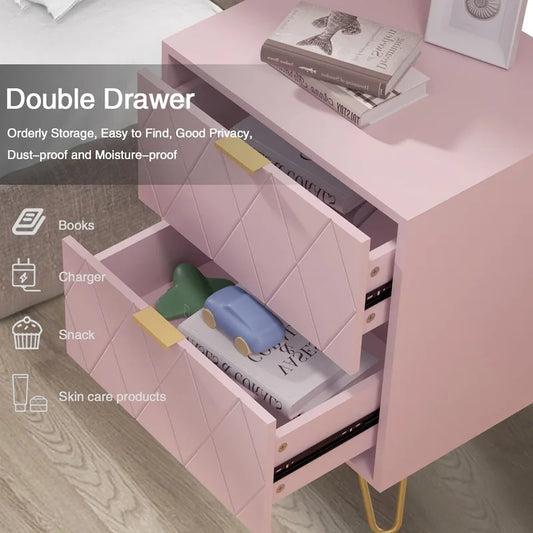 9 Drawer Dresser and Night Stand Sets for Bedroom Set of 2