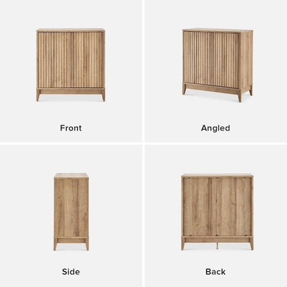 Mopio Brooklyn Storage Cabinet, Modern Farmhouse Entryway Accent Cabinet, Buffet Sideboard, Credenza