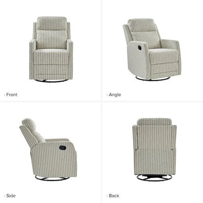 Diana Modern Polyester 360-degree Swivel Rocker Recliner Set of 2 by HULALA HOME