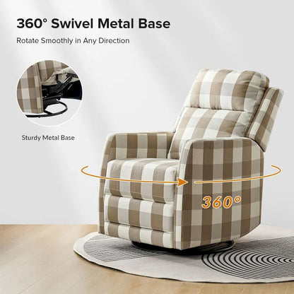 Diana Modern Polyester 360-degree Swivel Rocker Recliner Set of 2 by HULALA HOME