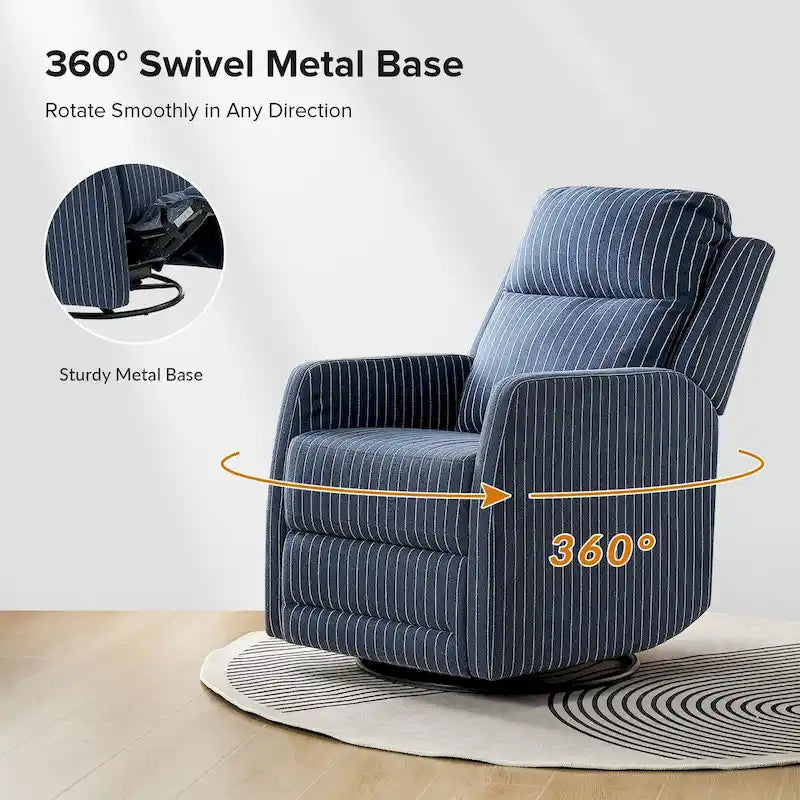 Diano Rocker Diana Modern Polyester 360-degree Swivel Rocker Recliner Set of 2 by H ...