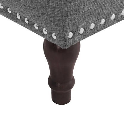 COZYMAN Tufted Storage Bench, Upholstered Ottoman with Storage for Bedroom - 50.8 W X 17.1 D X 18.3 H