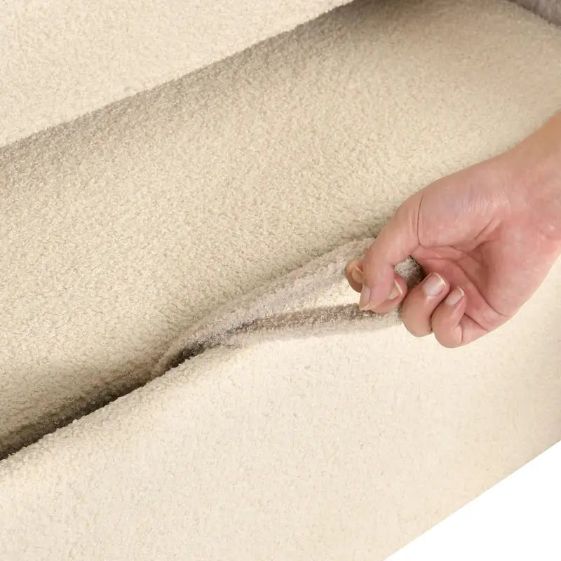 Moasis L-shaped 3-seater Reversible Sectional Sofa Bed Sleeper with Storage and Cushions