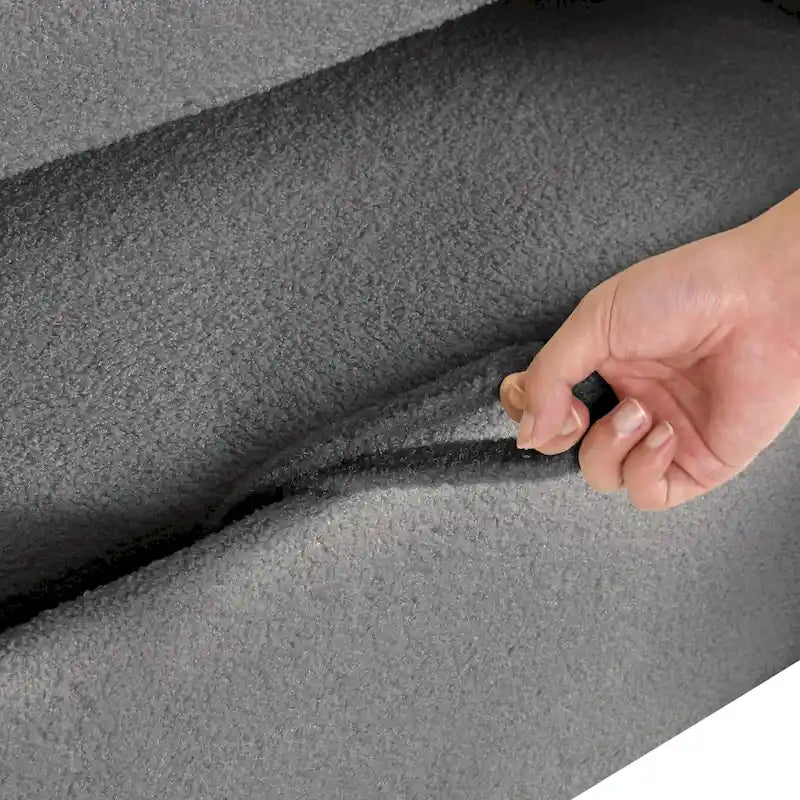 Moasis L-shaped 3-seater Reversible Sectional Sofa Bed Sleeper with Storage and Cushions