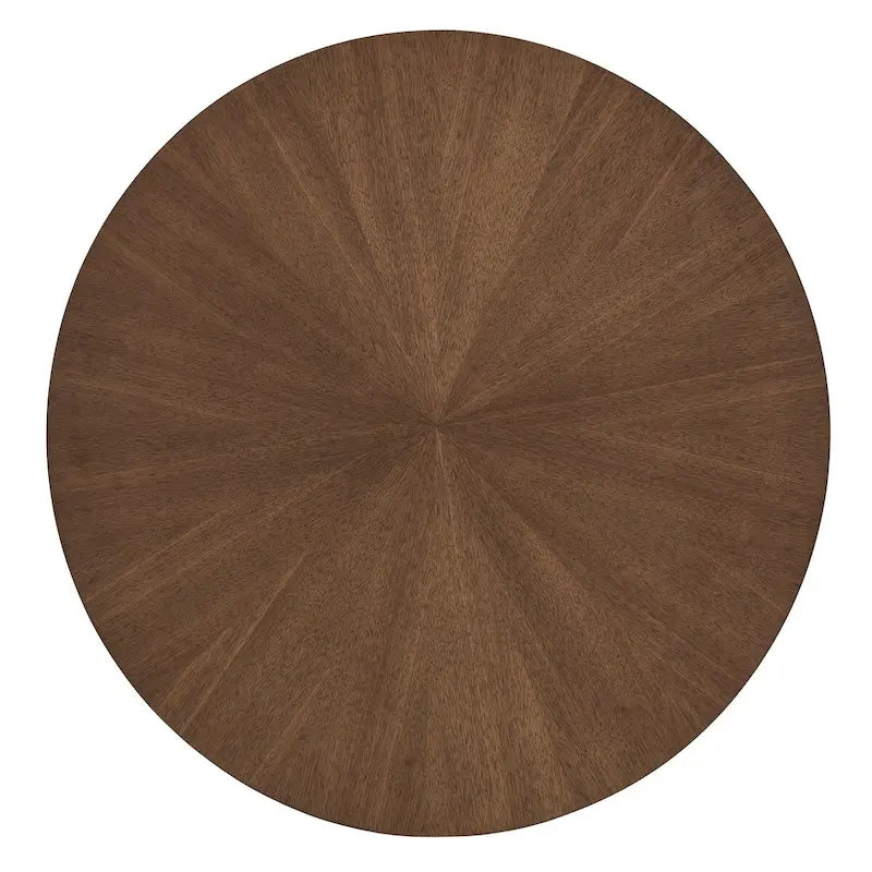 Rondo Mid-Century Walnut Finish Round End Table by iNSPIRE Q Modern