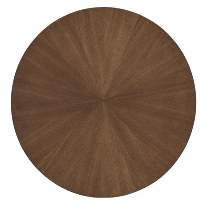 Rondo Mid-Century Walnut Finish Round End Table by iNSPIRE Q Modern