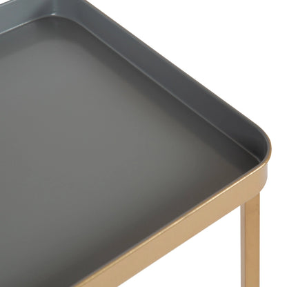 Kate and Laurel Celia Metal Tray Accent Table