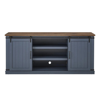 68 inch Rustic Barn Door TV Stand for TVs up to 75 Inches