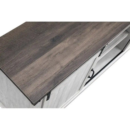 68 inch Rustic Barn Door TV Stand for TVs up to 75 Inches