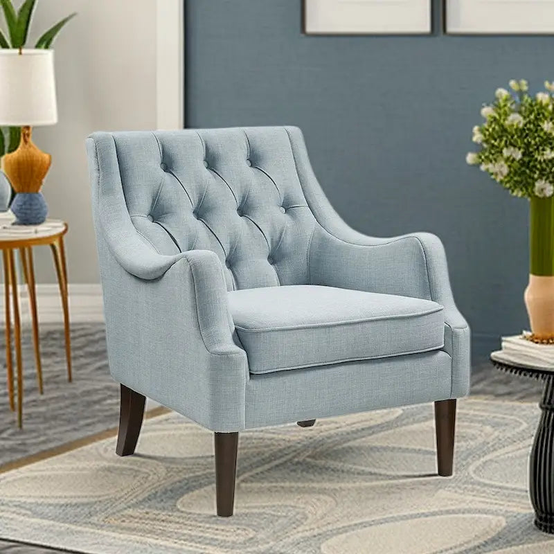 Modern Button Tufted Accent Chair