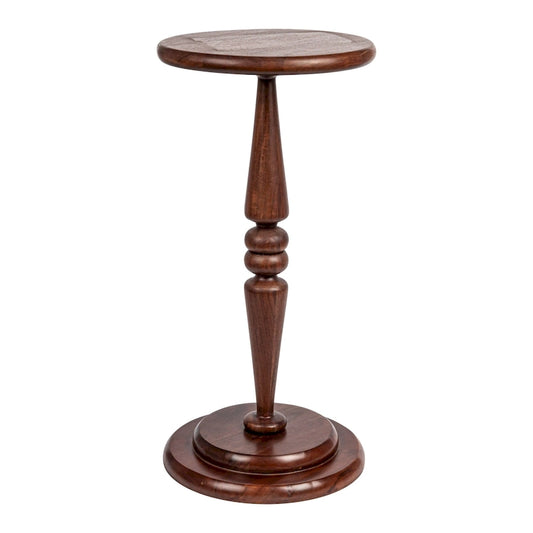 Bishop Pedestal Cocktail Side Table - 12.0L x 12.0W x 25.0H